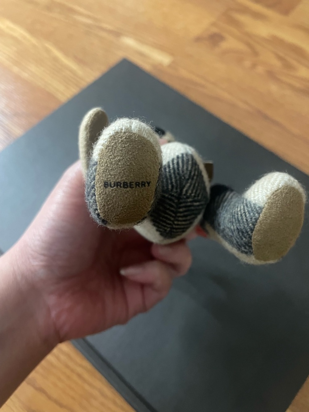 Burberry Thomas Bear Keychain Archive Beige Check Bag Charm - Picture 6 of 11